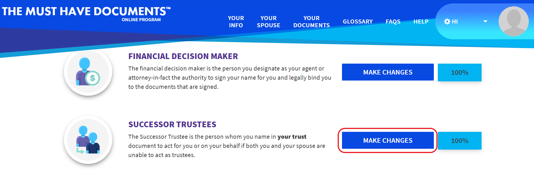 Edit Successor Trustees Must Have Documents